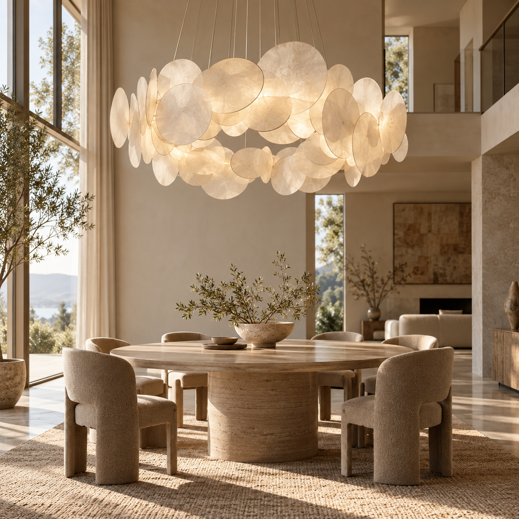 Dentrelio CloudRing Chandelier lighting design visualization