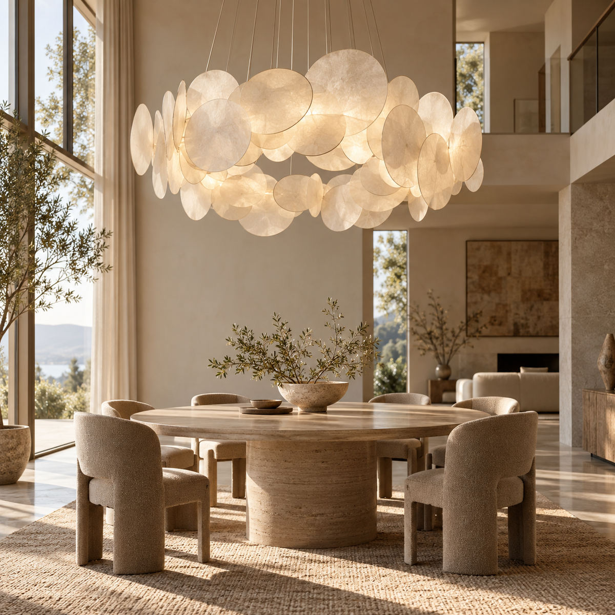 Dentrelio CloudRing Chandelier lighting design visualization