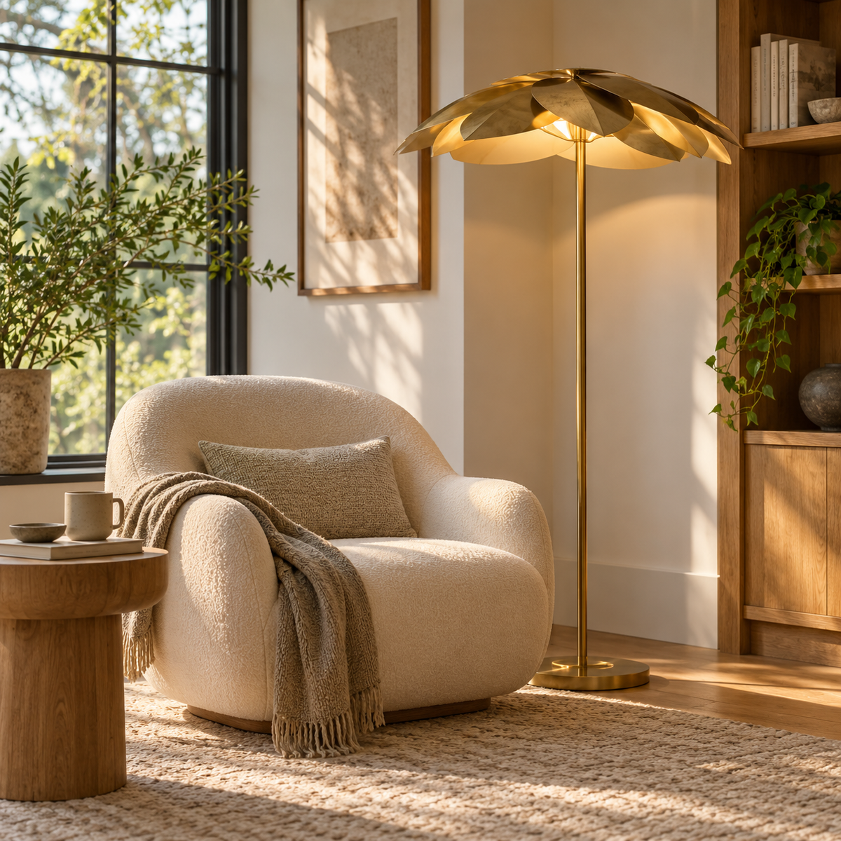 Solstice Canopy Floor Lamp detail view